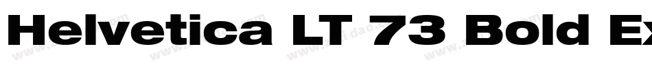 Helvetica LT 73 Bold Extended字体转换